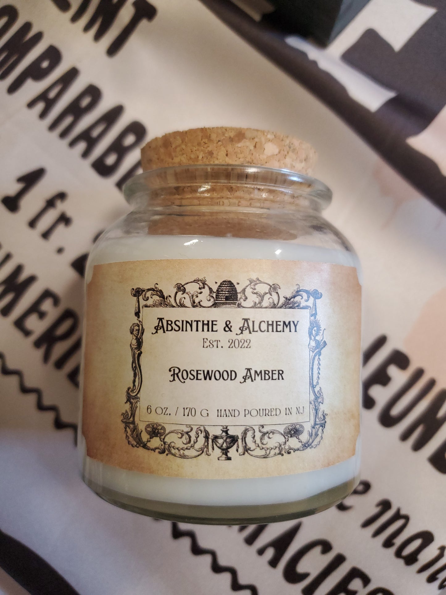 Rosewood Amber 6oz jar